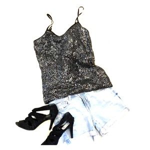 Express sequin tanktop